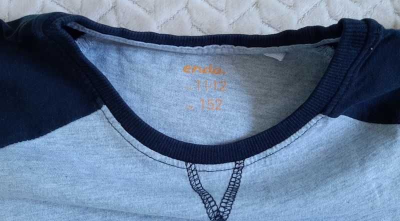 Jasnoszary t-shirt dla chłopca r.146 Endo