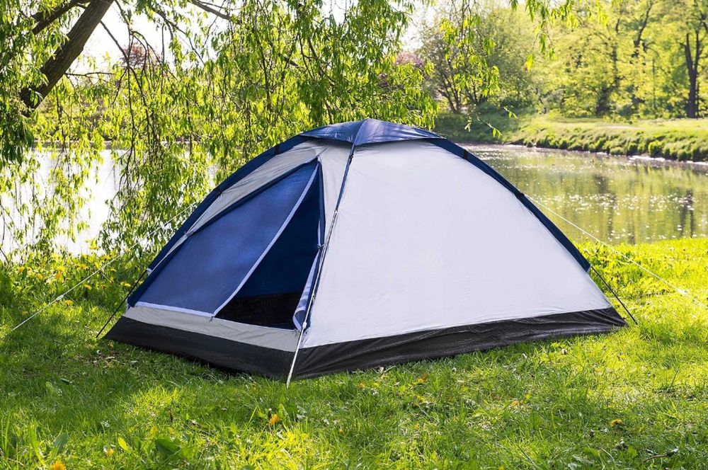 Mocny Duży Wodoodporny Namiot Turystyczny Kempingowy 2 osobowy +GRATIS