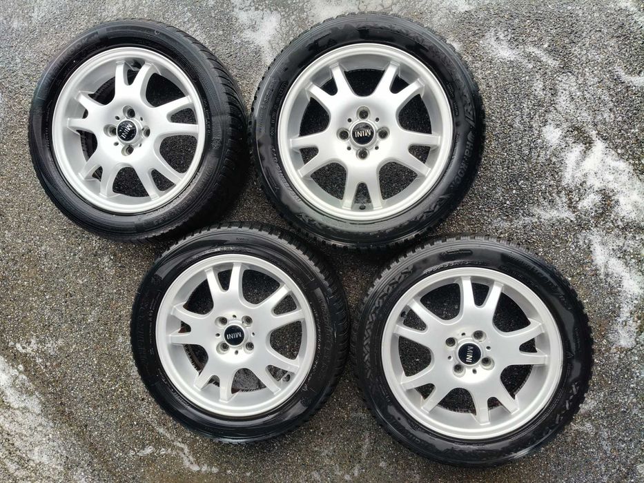 Koła felgi aluminiowe R16" z oponami Mini 4x100 E5,5Jx16H2 IS 45