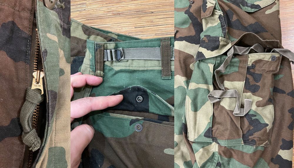 НОВЫЕ брюки US GI M65 Woodland Camo Field Pants + Liner, M-Long.