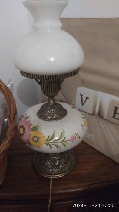 Candeeiro antigo a funcionar