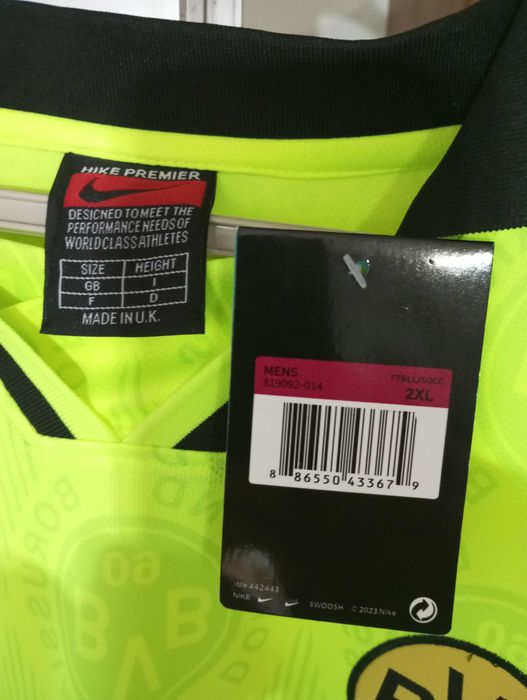 camisola Borussia de Dortmund campeão europeu 1997 XXL