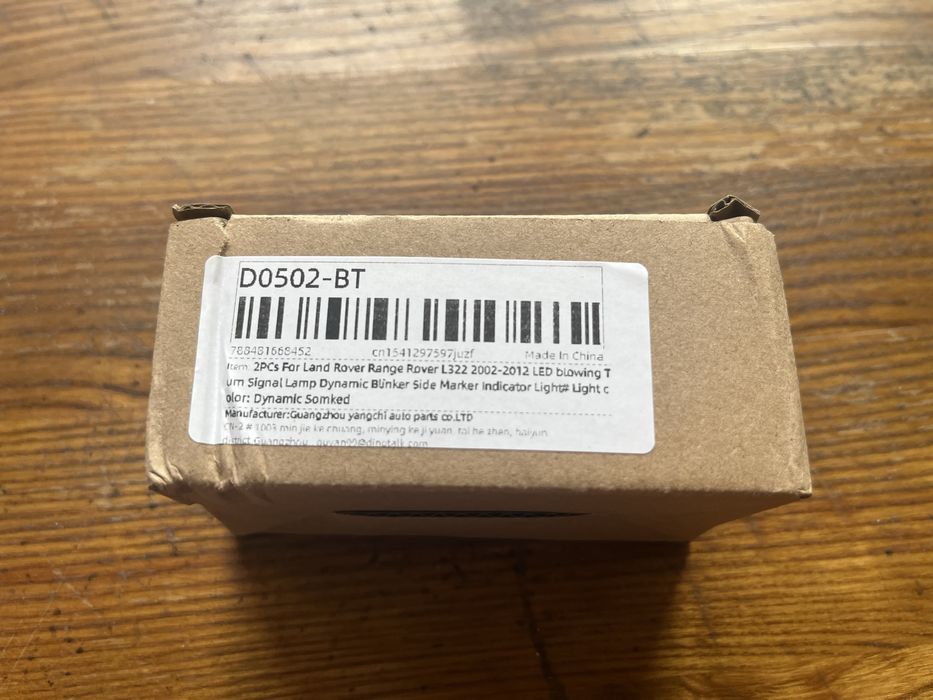Освітлення мотоLed динамічний поворотник Rover Range Rover L322
