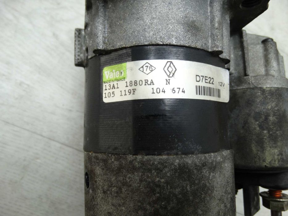 стартер рено логан, кенго1, лагуна 1 дачия  ларгус сценік 1 1.4 1.6 б