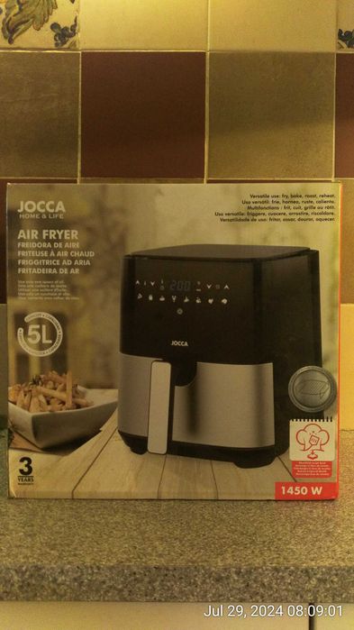Fritadeira sem óleo JOCCA 5L nova, com garantia (vendo ou troco)