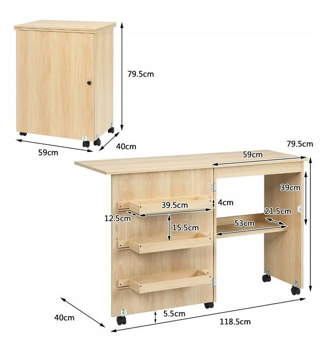 Biurko składane (np dla krawcowej)