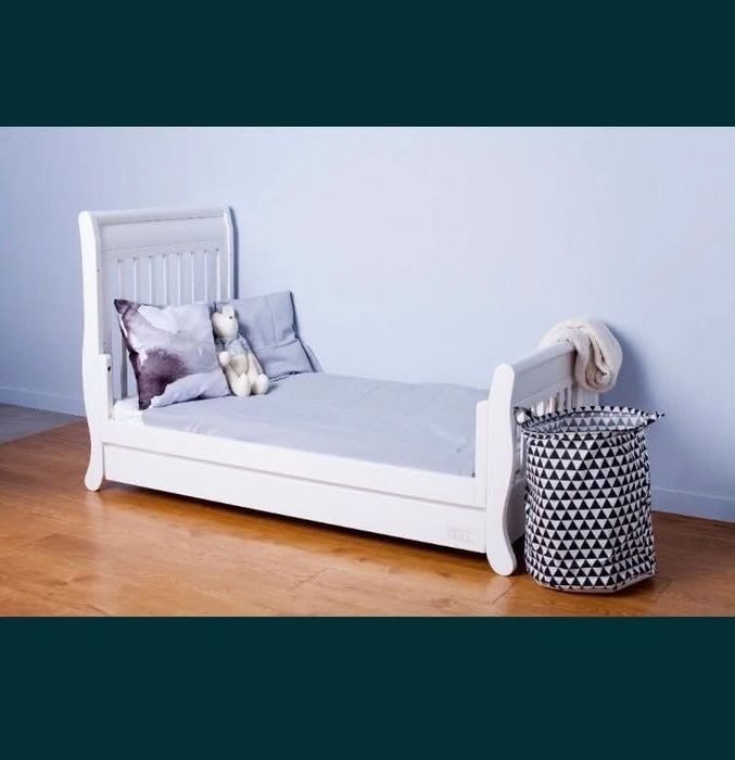 Łóżeczko niemowlęce dziecięce Troll Romantica 140x90 barierka materac