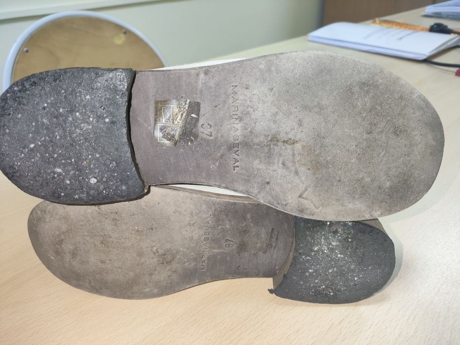 Jasne kozaczki zamszowe rozmiar 37 Marina Seval