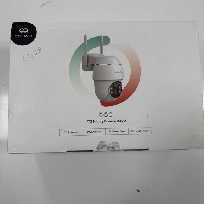 Бездротова поворотна камера відеоспостереження COOAU Q02 (2 шт.)