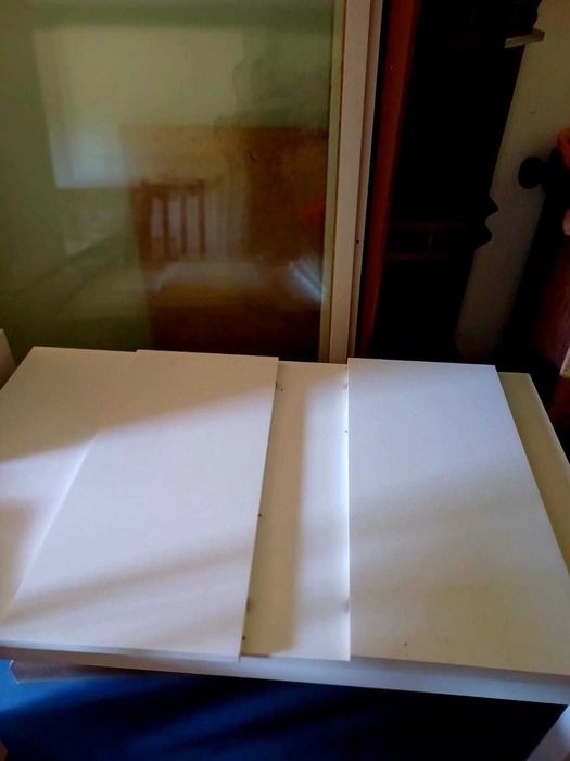 mesa branca extensível sem cadeira