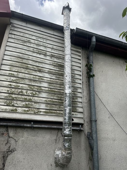 Kominek koza zeliwna  komplet calosc strazak rury