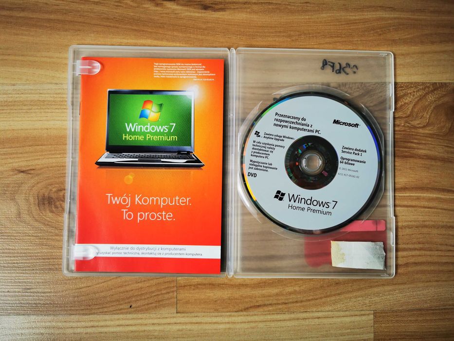 Windows 7 home premium płyta pudełko