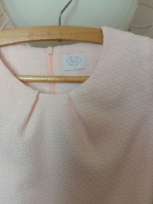 Sukienka dziewczęca pudrowy róż