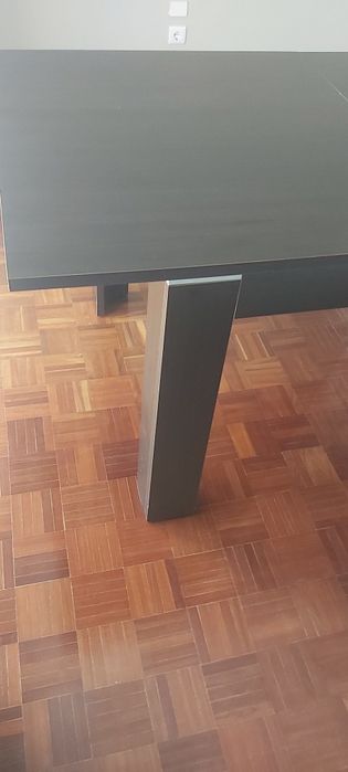 Mesa extensivel melamina cor wenge