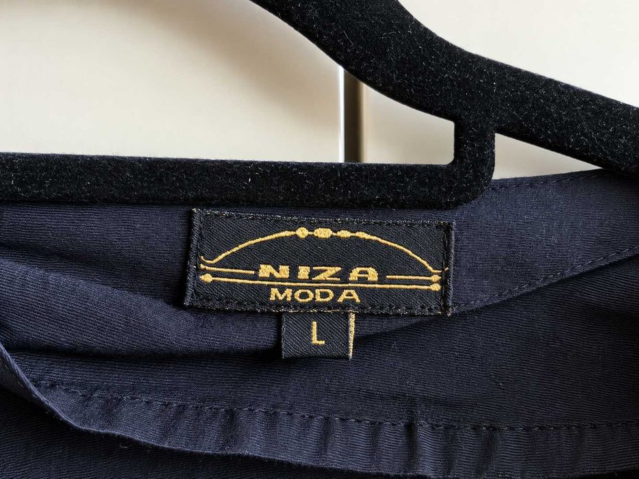 Blusa Bordada Preta e Bege - NIZA MODA