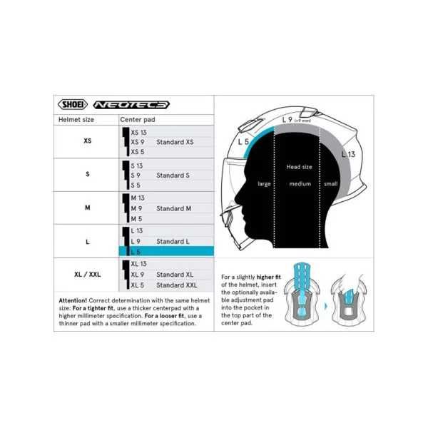 Центральна вставка Shoei GT-Air 3