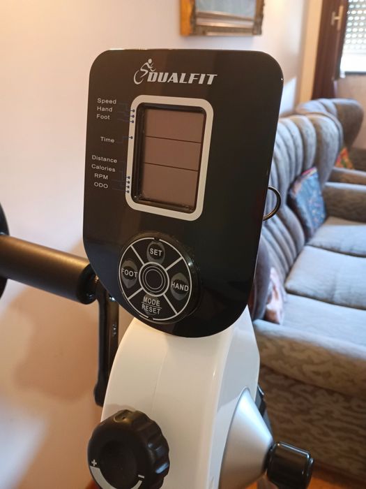 bicicleta estática/recumbente dobrável e multifuncional, do modelo DualFit