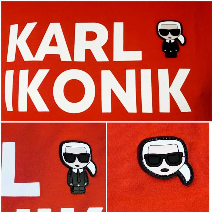 Bluza męska Karl Lagerfeld czerwona model Ikonik