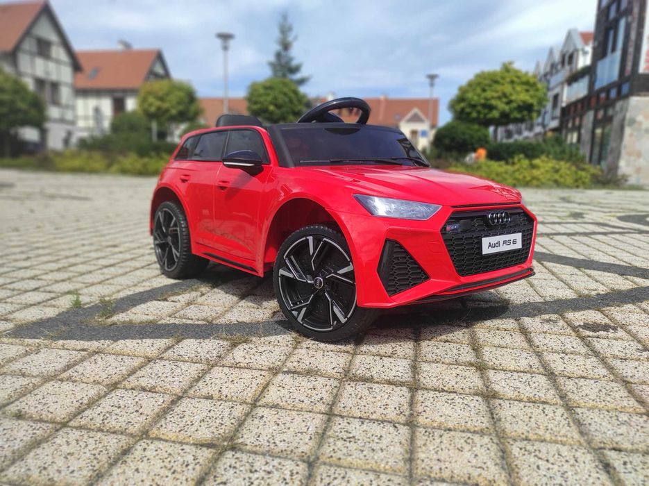 Auto Na Akumulator AUDI RS6 - PILOT - SKÓRA - 2 SILNIKI
