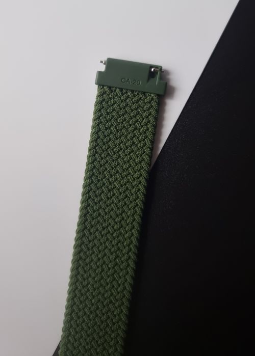 Pasek plecionego materiału 20 mm do zegarka Samsung, Huawei, Amazfit,