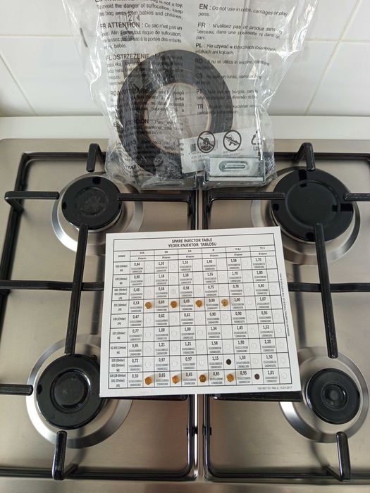 Placa a Gás natural ou bilha