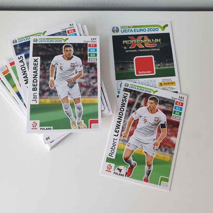 200 nowych kart pilkarskich Panini road Euro 2020