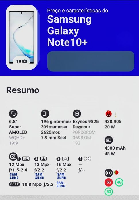 Samsung Note 10 Aura Glow 256GB [ Usado ]