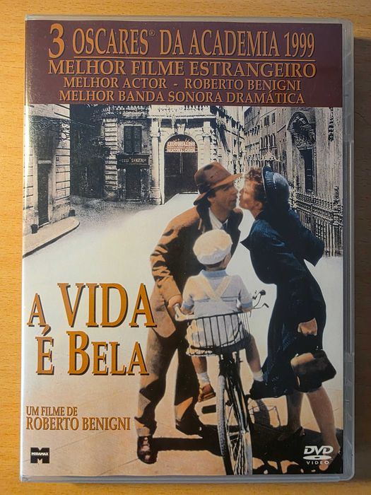 Filme em DVD "A Vida é Bela" de Roberto Benigni
