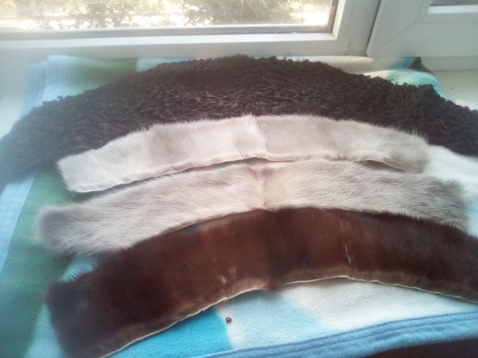 Шкурки  меха норки новые