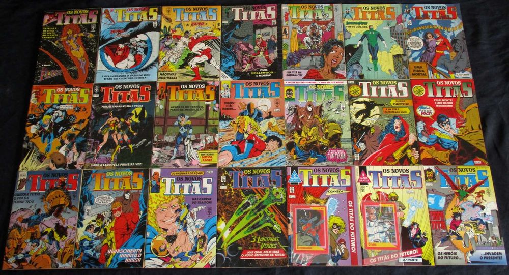 Livros BD Os Novos Titãs Abril DC Comics