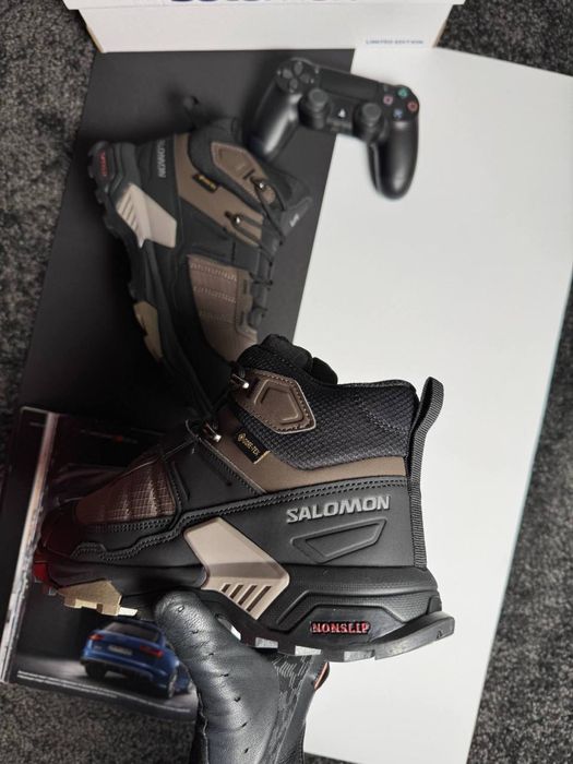 Чоловічі кросівки саломон Salomon X Ultra 4 Mid Fur Black Brown 41-46