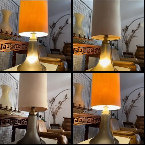 Peill & Putzler duża lampa stołowa Murano Lava