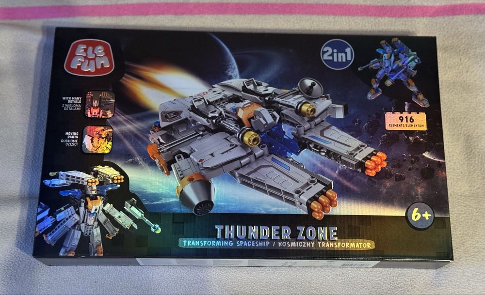 Klocki Elefun - kosmiczny transformator 2 w 1