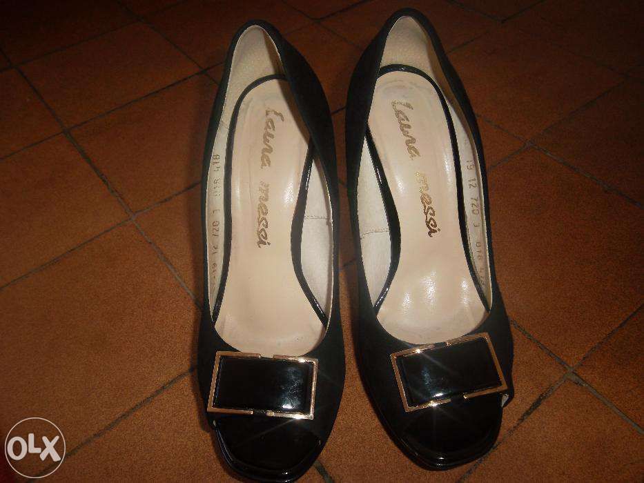 Кожаные замшевые туфли 38размер.