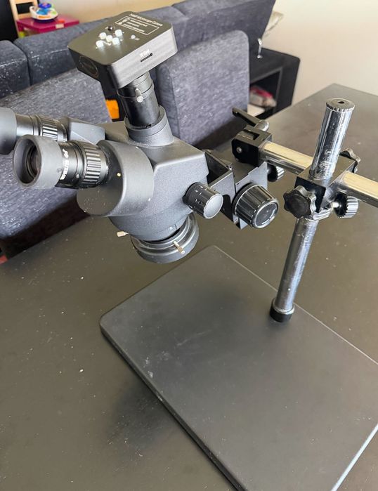 Microscopio profissional com Imagem/video 34MP