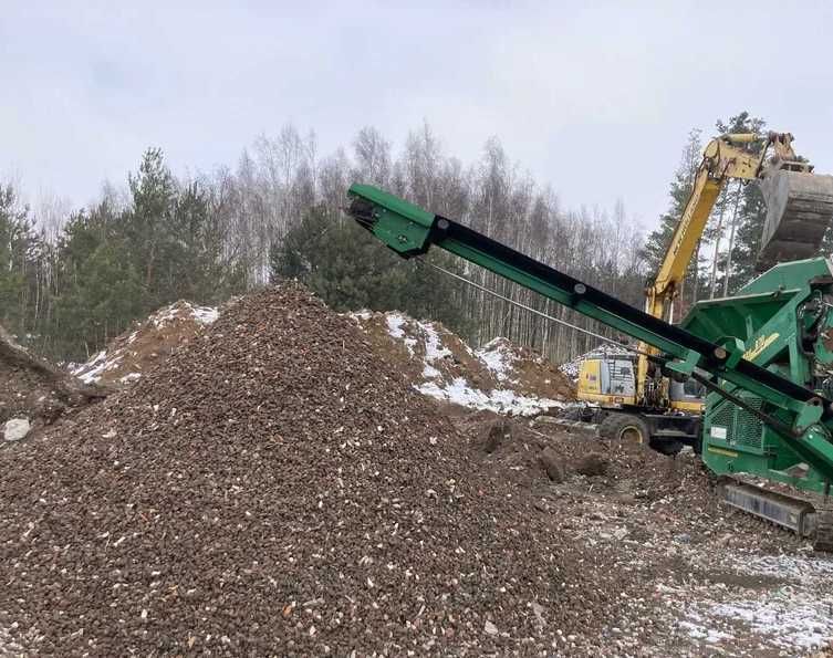 Tłuczeń betonowo ceglany kruszywo 0-31 przesiane