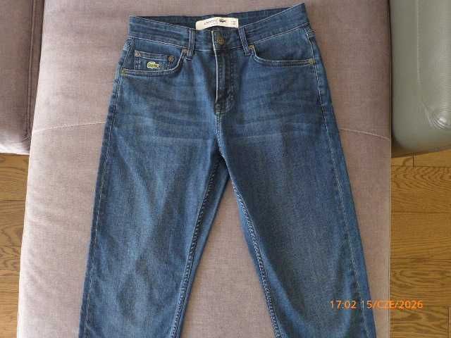 Lacoste spodnie jeansowe