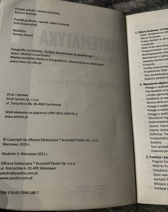 Matematyka zbiór zadań 1 Poziom Rozszerzony