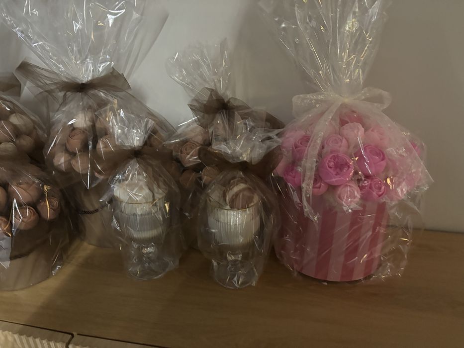 Box boxy kwiaty sojowe