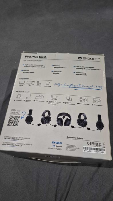 NOWE Słuchawki Endorfy Viro Plus USB (EY1A001)
