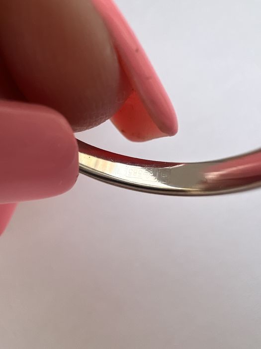 Золотое кольцо с бриллиантом 0,21ct КЮЗ белое золото 585 проба