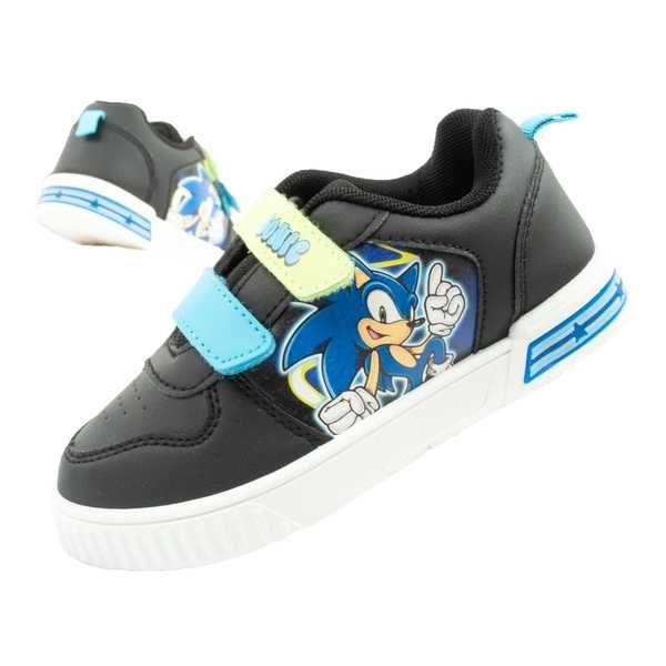 Leomil Sonic dziecięce sneakersy lekkie na rzep czarne r. 25-33