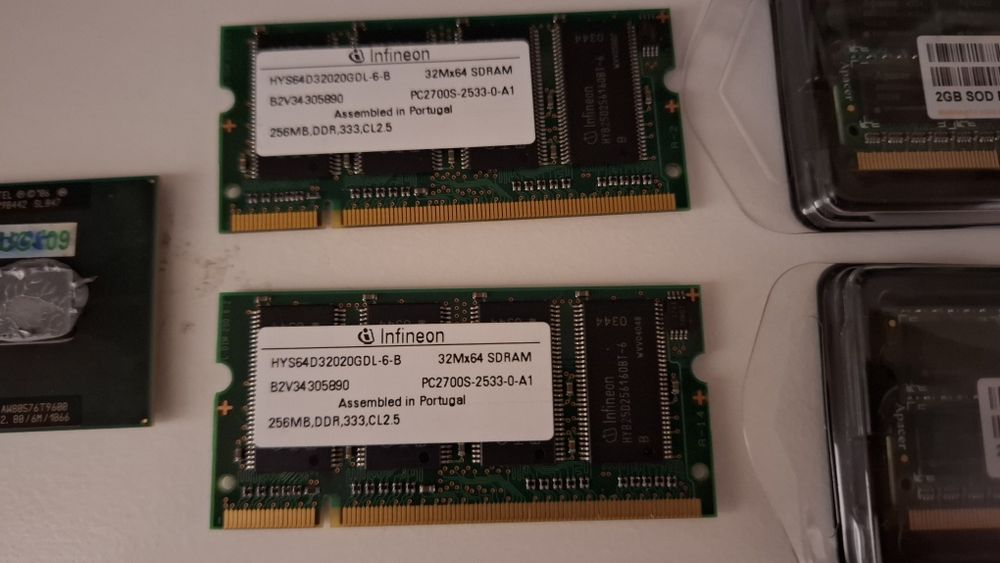 CPU Core2Duo e Memorias DDR DRR3 e DDR4