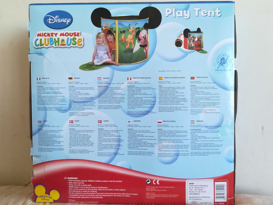Tenda Pop-UP Bob Construtor / Casa do Mickey (€30 cada levando as 2)