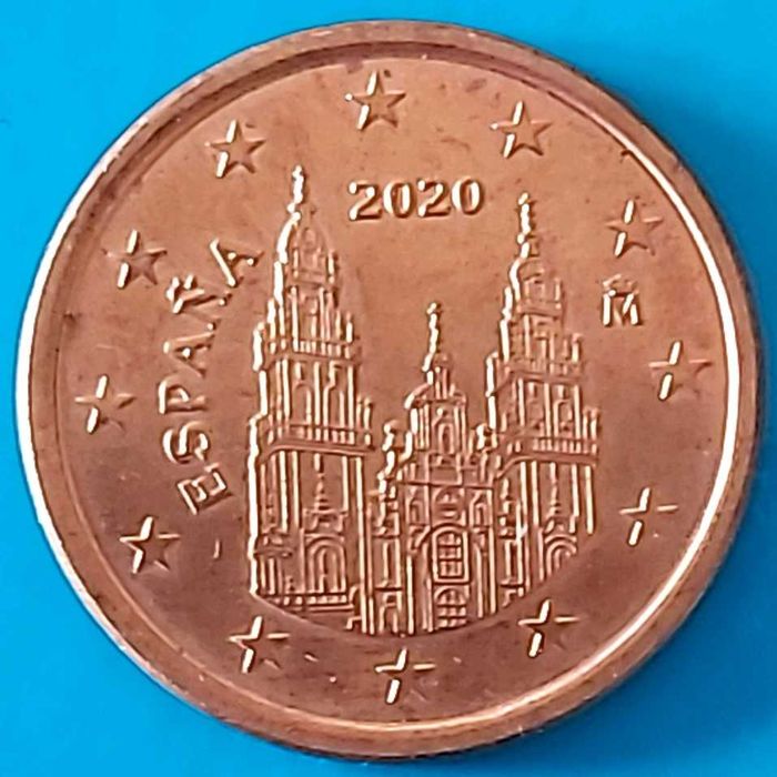 5 Cêntimos de 2020 de Espanha, Santiago de Compostela