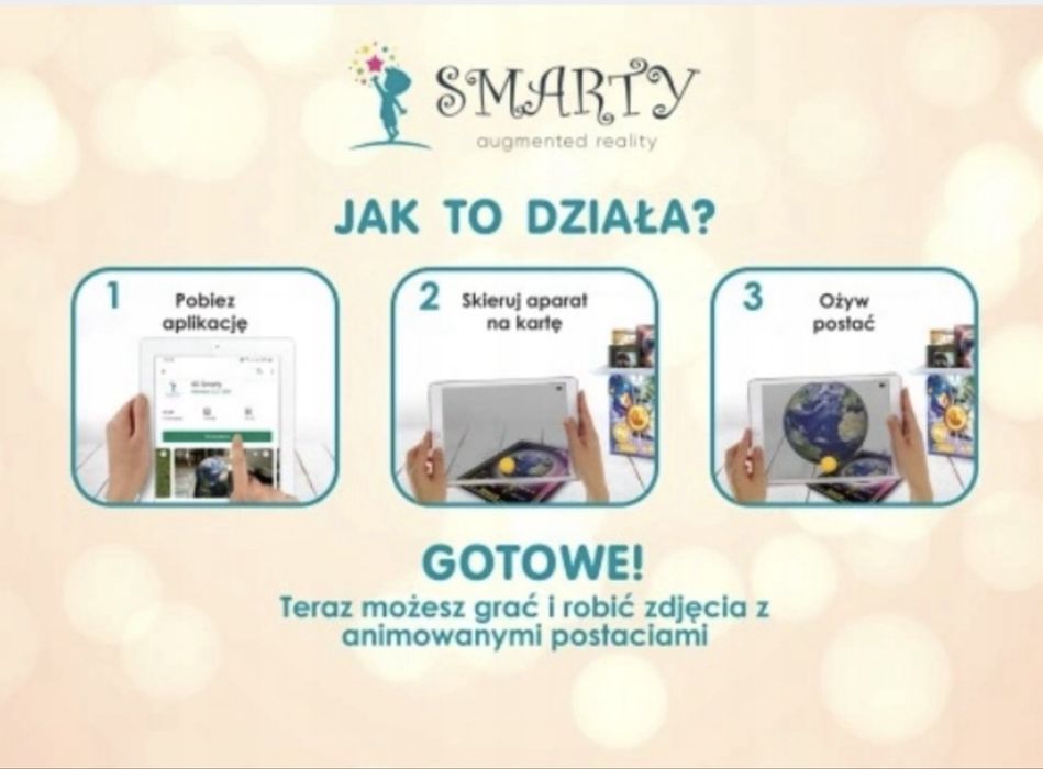 Karty interaktywne 4D - 30 kart Planety, Dinozaury , Roboty