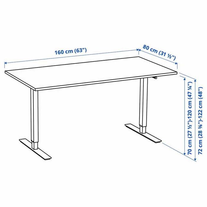 Sit/stand desk + chair | Mesa de pé/sentado + cadeira