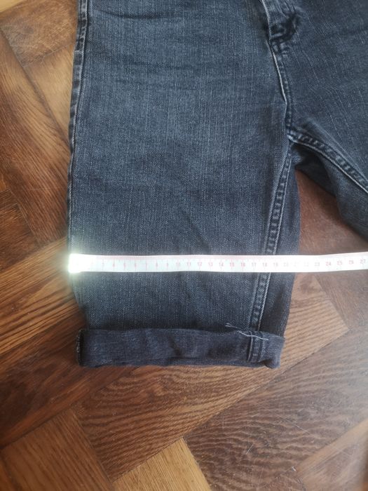 Szorty spodenki jeans wysoki stan biker xs/x
