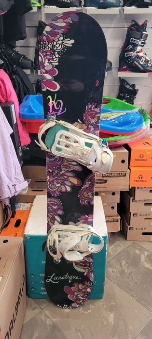 Deska snowboard k2 149 cm plus wiązania salomon