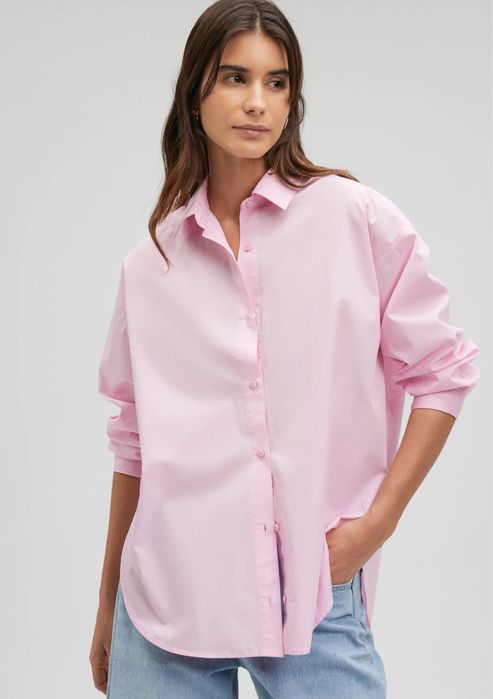Жіноча рожева блузка - сорочка zara